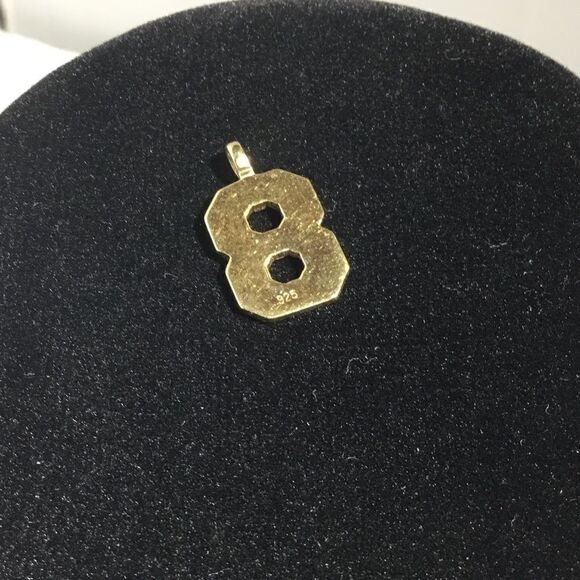 Gold Raised Edge Number Charm (E2) - Picture 4 of 4